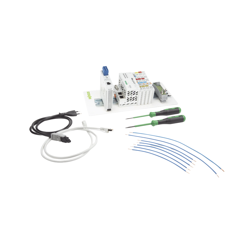 Starterkit Linux PFC200 Controller, 2ª Generación, 2 x ETHERNET, RS-232/RS-485, Entradas/Salidas Digitales, Programación Abierta CODESYS, e!COCKPIT