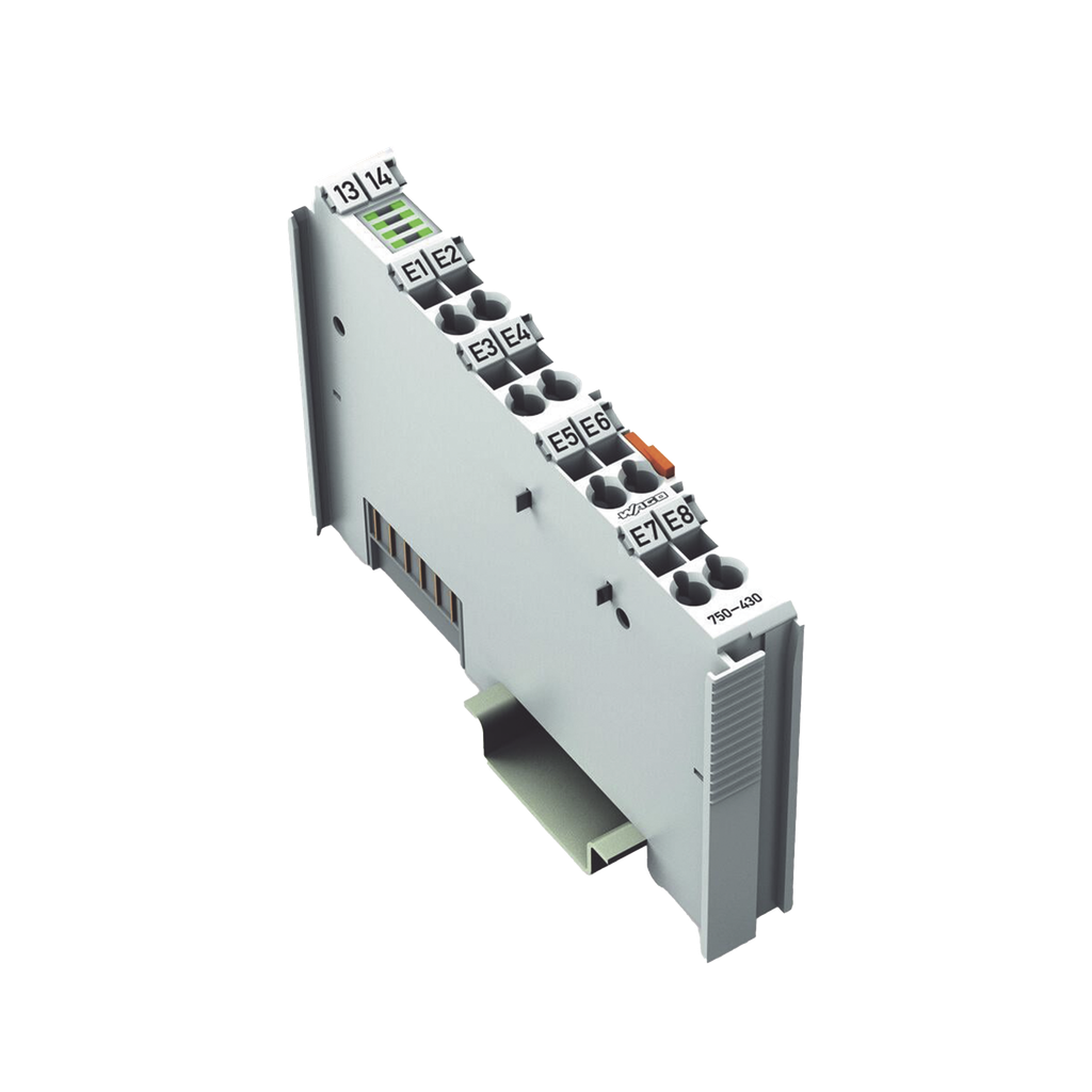 Módulo de Entrada Digital / 8 Canales / 24 VDC / 3 ms Filtro / Aislamiento 500V / IP20 / CAGE CLAMP® / Aprobaciones ATEX IECEx