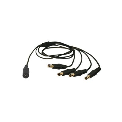 [JR-F52] Cable con Conector Jack Hembra de 3.5 mm con 4 Salidas de Jack Macho (Divisor de energía)  / TIPO PULPO / 4 Conectores Macho / 1 Conector Hembra / Jack de 3.5mm