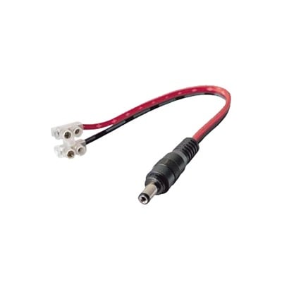 [DC-CORD] Cable con CONECTOR MACHO (Pigtail) / Alimentación para Vcc con Puntas Libres / POLARIZADO / Largo 22cm / CALIBRE 22AWG.