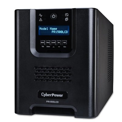 [PR1500LCD] UPS de 1500 VA/1500 W, Topología Línea Interactiva, Entrada 120 Vca NEMA 5-15P, Onda Senoidal Pura, Mini Torre, Con 8 Tomas NEMA 5-15R