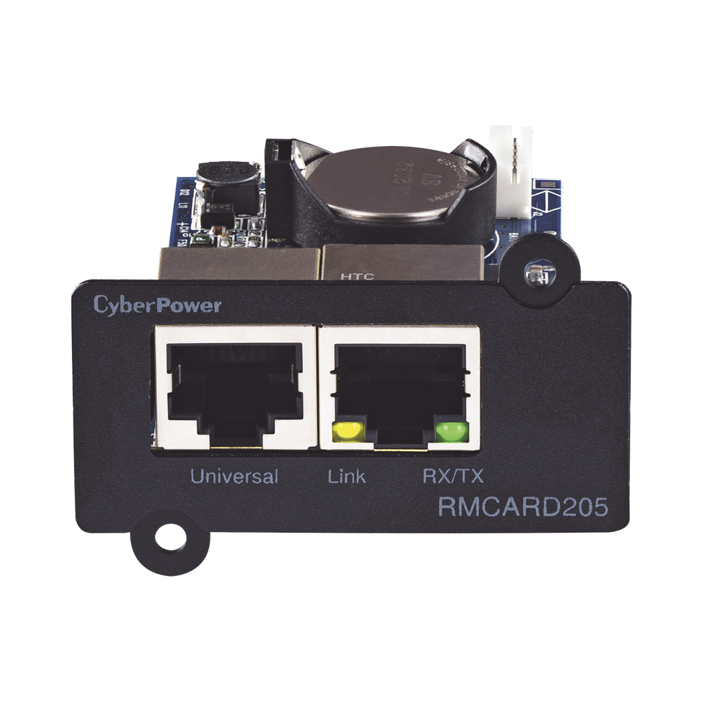 [RMCARD205] Tarjeta de Administración Remota para UPS CyberPower Modelos PR, OL y OR hasta 5 kVA y PDUs con Tarjeta de Expansión