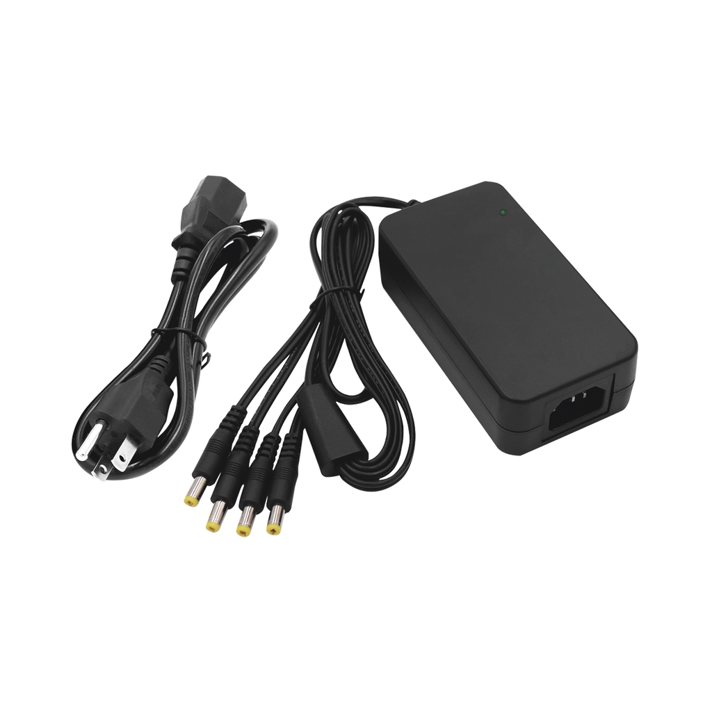 Fuente de Poder de 4 Salidas tipo Jack Macho de 12 Vcc / 5 Amper