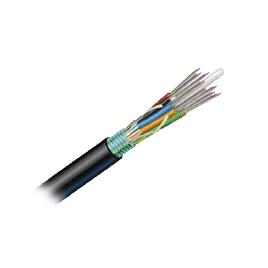 [9PF5C006D-T301A] Cable de Fibra Óptica 6 hilos, OSP (Planta Externa), Armada, Gel, HDPE (Polietileno de alta densidad), Multimodo OM3 50/125 Optimizada, 1 Metro