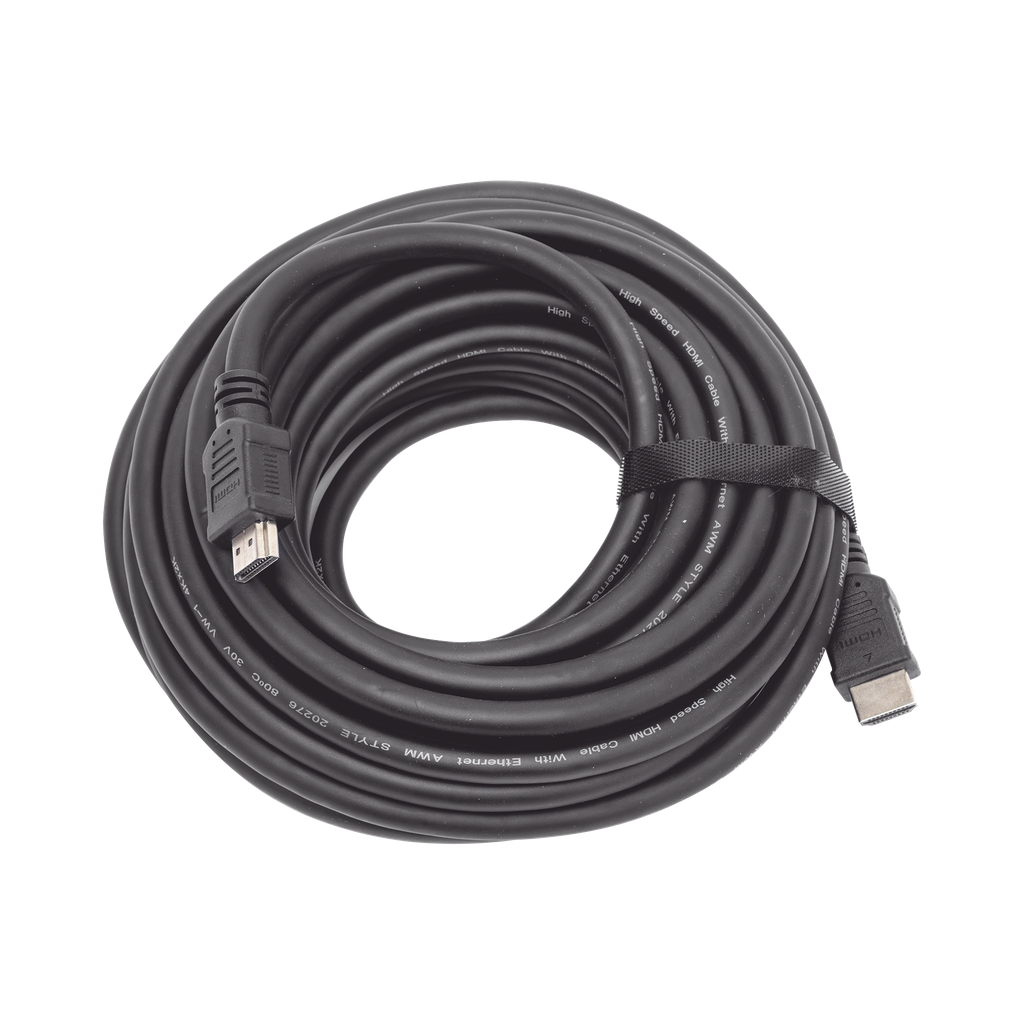[TTHDMI10M] Cable HDMI de 10 Metros (High Speed) / Resolución 4K / Soporta Canal de Retorno de Audio (ARC) / Soporta 3D / Blindado para Reducir Interferencia / Chapado en Oro / Alta Resistencia y Durabilidad.