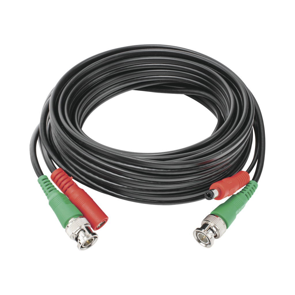 [DIY-5M-HD] Cable coaxial ( BNC RG59 ) + Alimentación / SIAMÉS / 5 Metros / 100 % COBRE / Para Cámaras 4K  / Uso interior y exterior