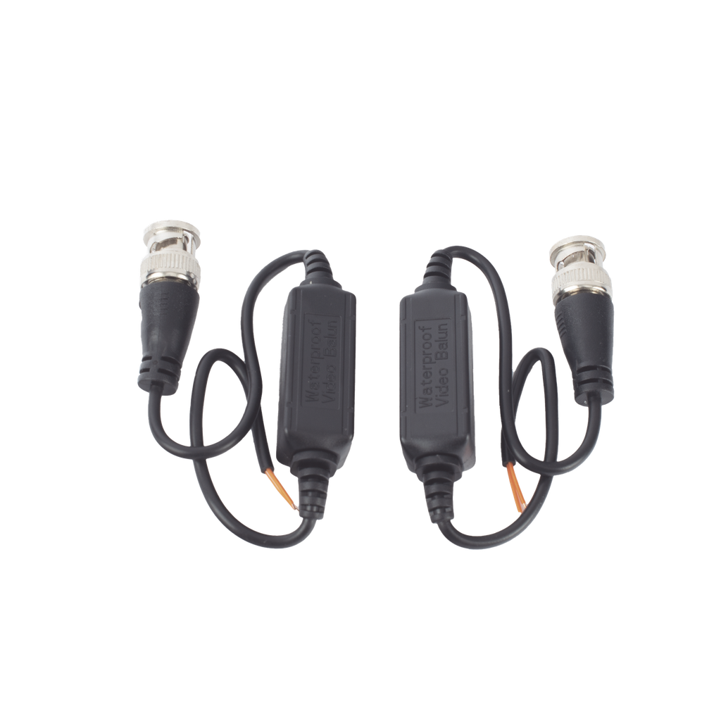 Kit de Transceptores (Baluns) para EXTERIOR TurboHD Hasta 4K HD-TVI / HD-CVI / AHD / CVBS / COAXITRON / AUDIO POR COAXITRON  / Menu OSD / CONECTORES 100% COBRE / Con Cable RF Blindado. Distancia de hasta 200 m en 4K. Calidad PREMIUM