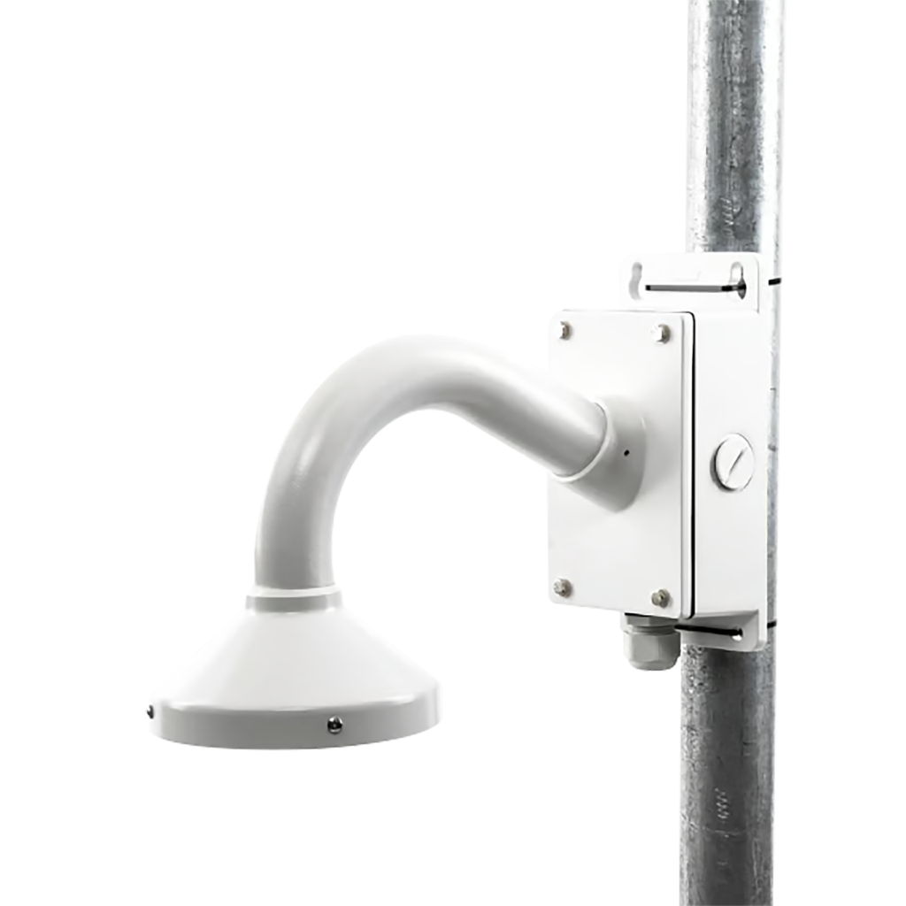 [XGA160C] Montaje Universal de Pared con Cuello de Ganso y Caja de Conexiones / Compatible con Cámaras Domo y Bala