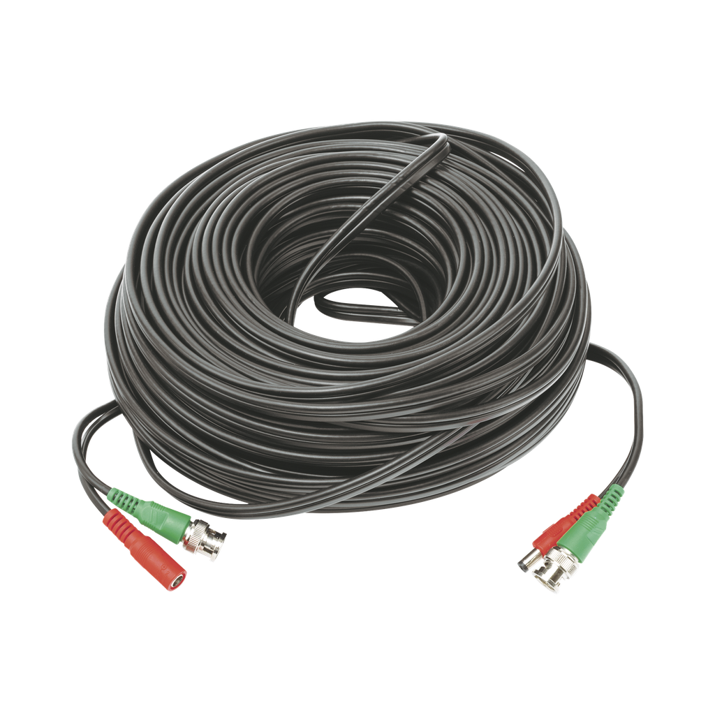 [DIY-50M-HD] Cable coaxial ( BNC RG59 ) + Alimentación / SIAMÉS / 50 Metros / 100 % COBRE / Para Cámaras 4K  / Uso interior y exterior