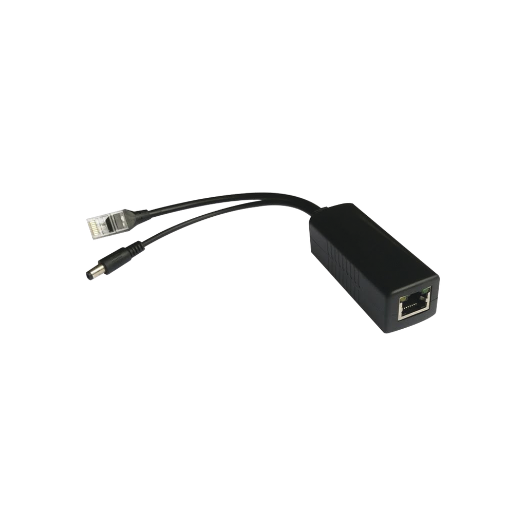 TTPL100 Cable divisor PoE pasivo de 48-55 Vcc @ 12 Vcc, 2 A. Aplicaciones como adaptar micrófonos en cámaras IP