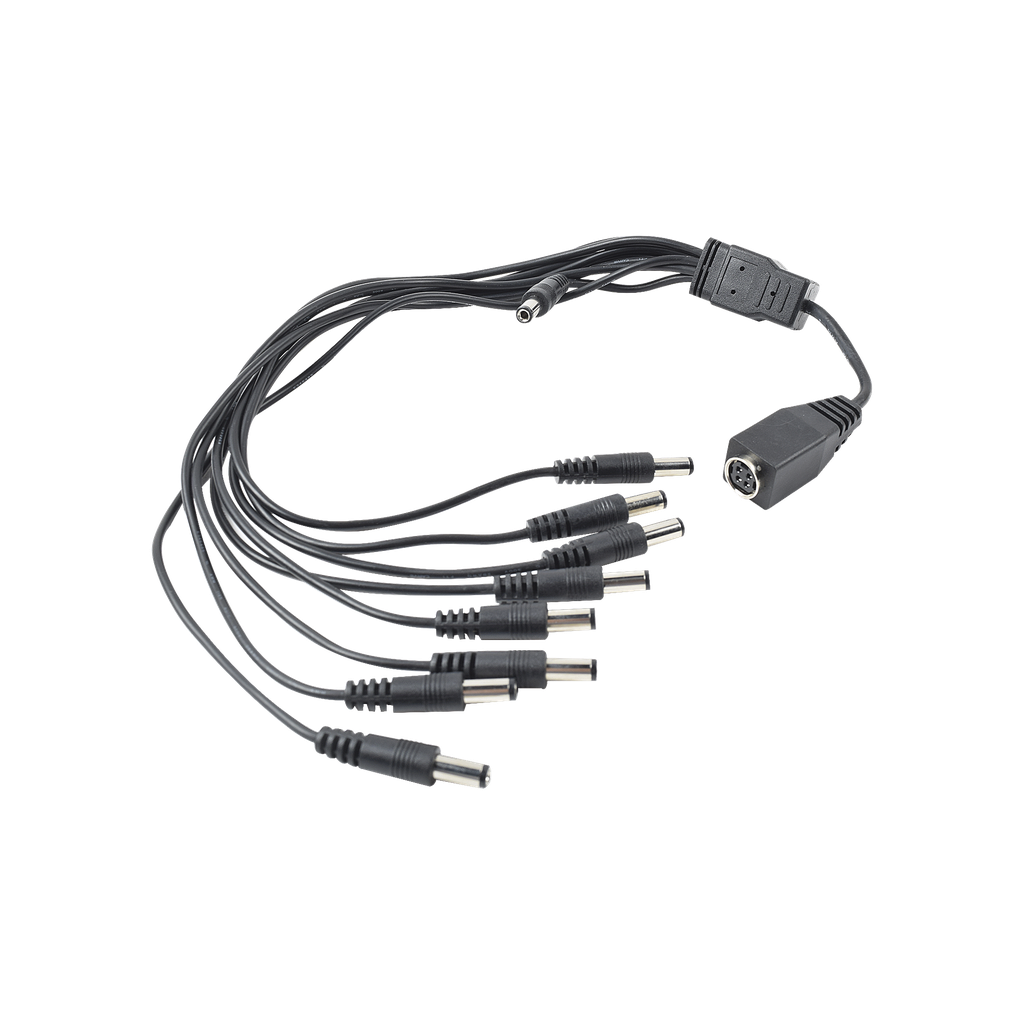 Cable con 9 Vías para Alimentar 8 Cámaras TURBOHD y DVR TURBOHD epcom / HIKVISION