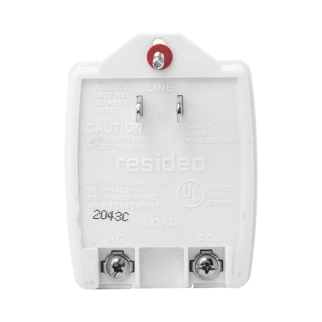 [K10145WH-1] Transformador de Pared 9 Vca, 25 VA.