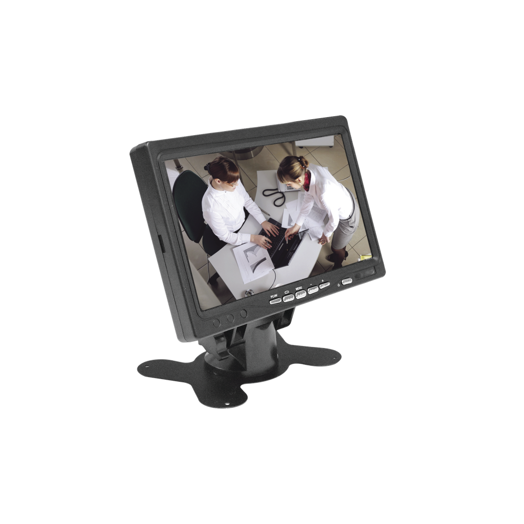 [BMG7030H] Monitor 7 TFT-LCD ideal para colocar en vehículos o DVR/NVR.  Entradas de video HDMI, VGA y RCA (CVBS)