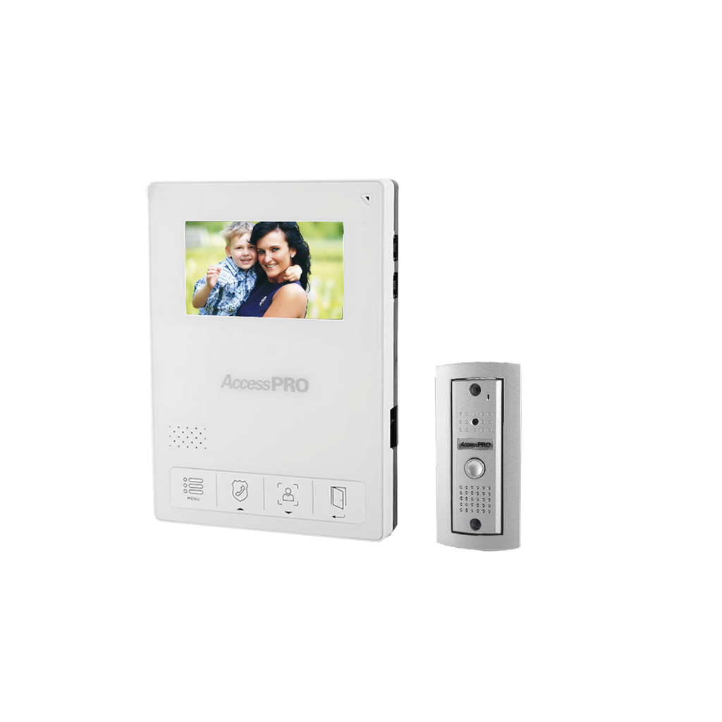 Kit de Videoportero / Frente de Calle Antivandalismo / Cámara 900TVL para Baja Iluminación / Pantalla Alta Resolución / Control