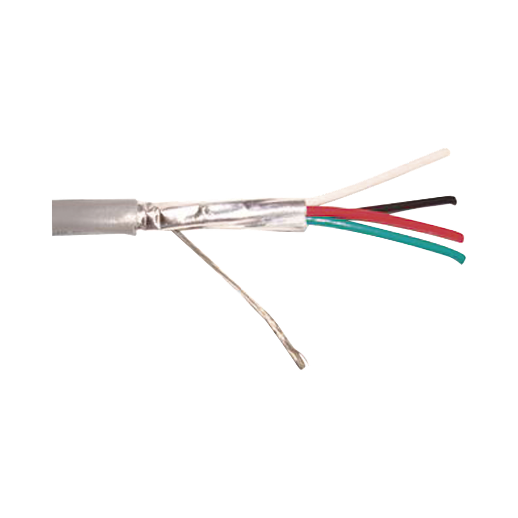 [9239/1000] Caja de 305 metros / 4 X 22 AWG  / Blindado / CMR, color gris. Aplicaciones en sistemas de audio, alarmas y control de acceso.
