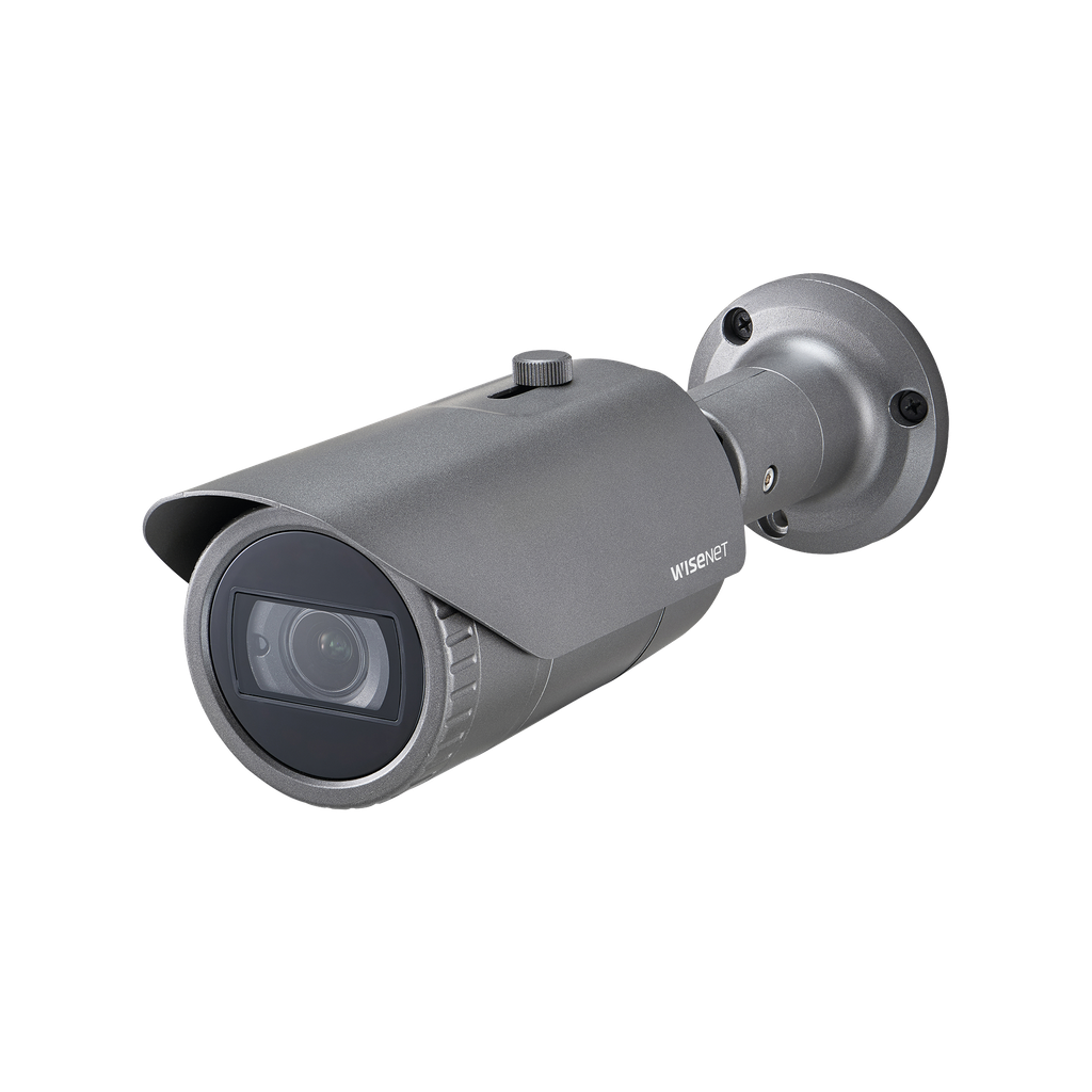 [QNO-6082R] Cámara IP Tipo Bala Antivandálica 2 Megapíxel / Lente Varifocal 3.2 - 10mm / IR 30M / WDR 120db / IP66 / H.265 & WiseStream