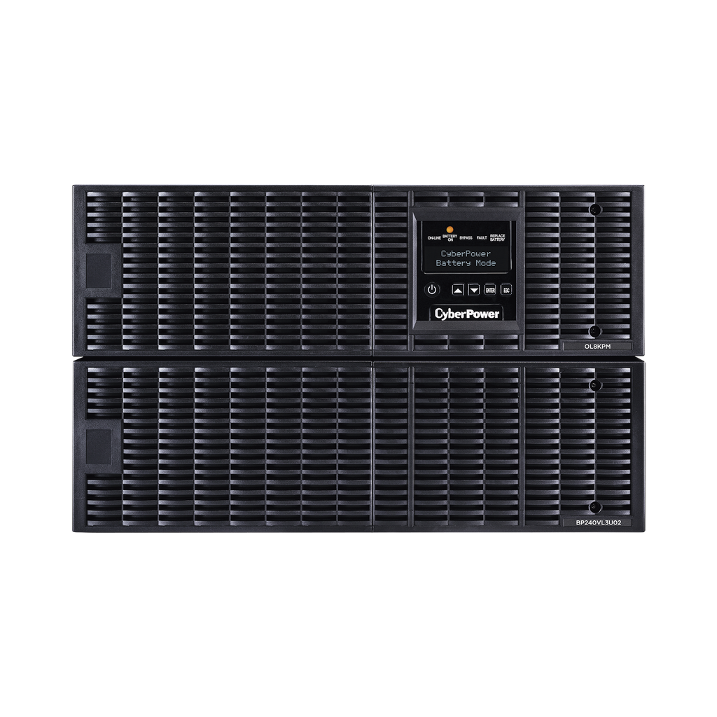 UPS de 8000 VA/ 8000 W, Online Doble Conversión, 200 - 240 Vac de Salida, Terminal Hardwired, Onda Senoidal Pura, Torre o Rack de 6 UR, Con 3 Tomas NEMA L6-30R