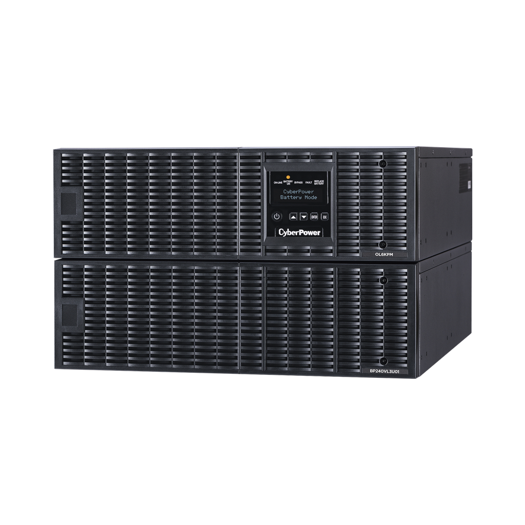 [OL6KRT] UPS de 6000 VA/5400 W, Online Doble Conversión, 200 - 240 Vac de Entrada NEMA L6-30P, Onda Senoidal Pura, Torre o Rack de 6 UR, Con 2 Tomas NEMA L6-20R y 2 NEMA L6-30R