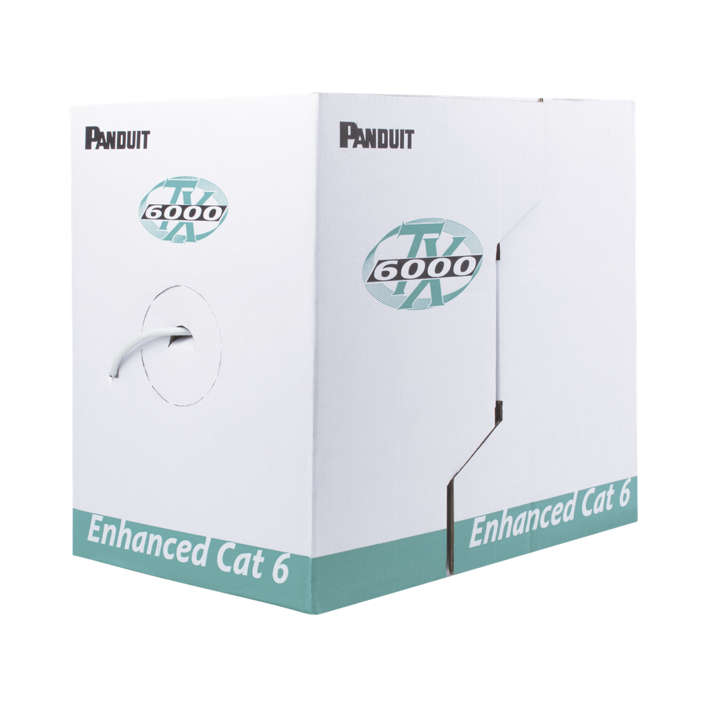 [PUR6004IG-FE] Bobina de Cable UTP 305 m. de Cobre, TX6000? PanNet, Reelex, Gris, Categoría 6 Mejorado (23 AWG), PVC (CMR, Riser), de 4 pares