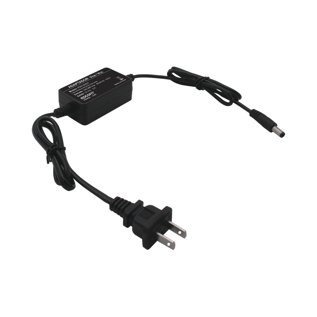 Fuente de Poder 12 Vcc / 2 Amp / Con Terminales de Extensión / Distancias de cable hacia Vca 50 cm / Distancia de cable hacia dispositivo de 50 cm