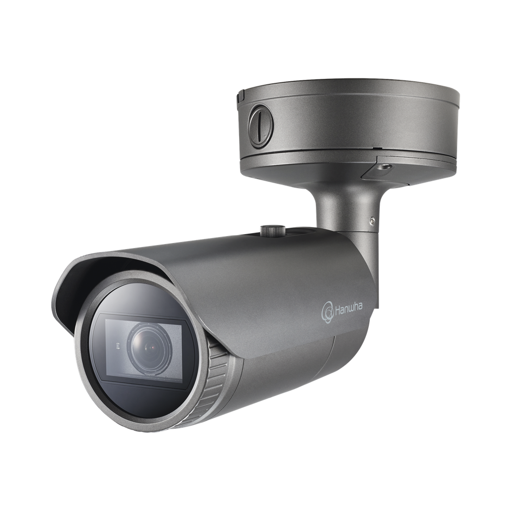 [XNO-9082R] Cámara IP Tipo Bala Antivandálica 4K / Lente Motorizado 2.8-8.4mm / IR 50M / WDR 150db / H.265 & WiseStream II