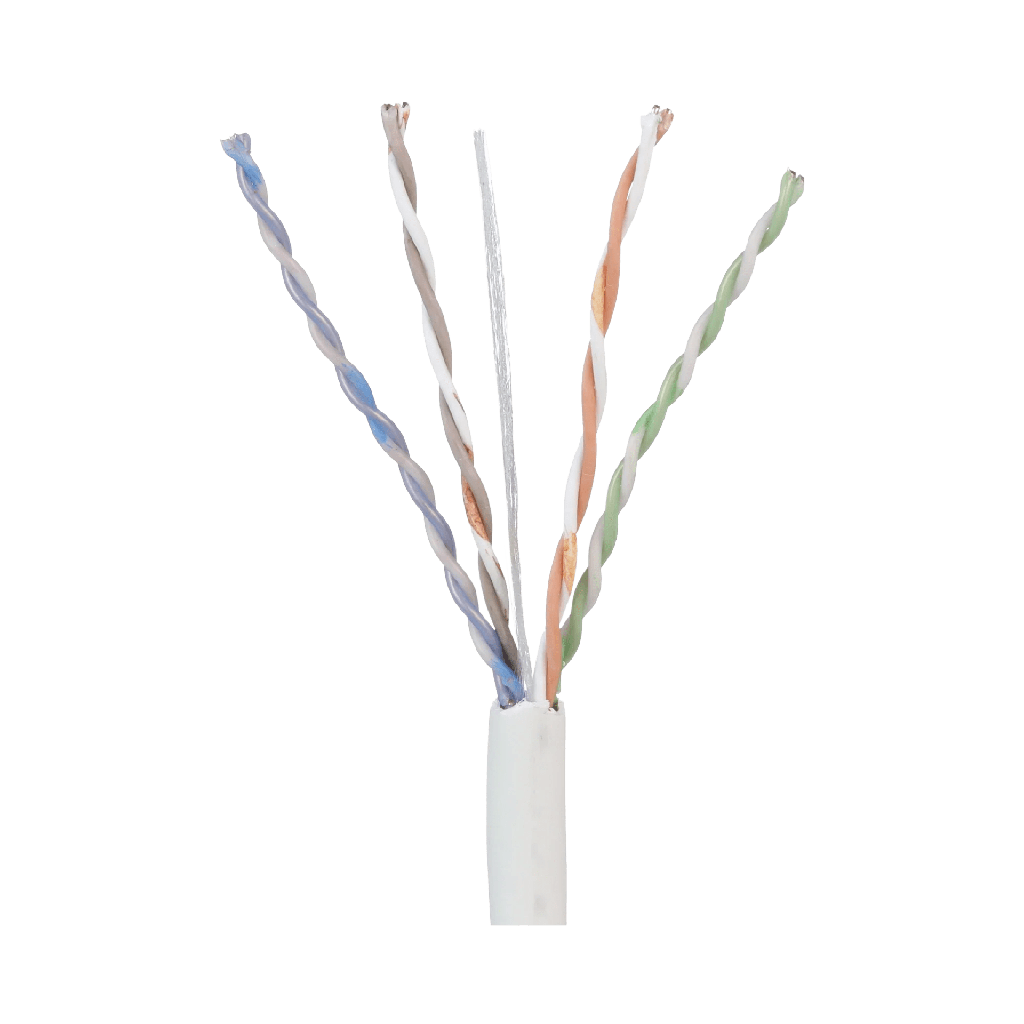 [PUP5C04WH-F] Bobina de Cable UTP 305 m. de Cobre, TX5e?  PanNet, Blanco, Categoría 5e, 24 AWG, CMP (Plenum), de 4 pares
