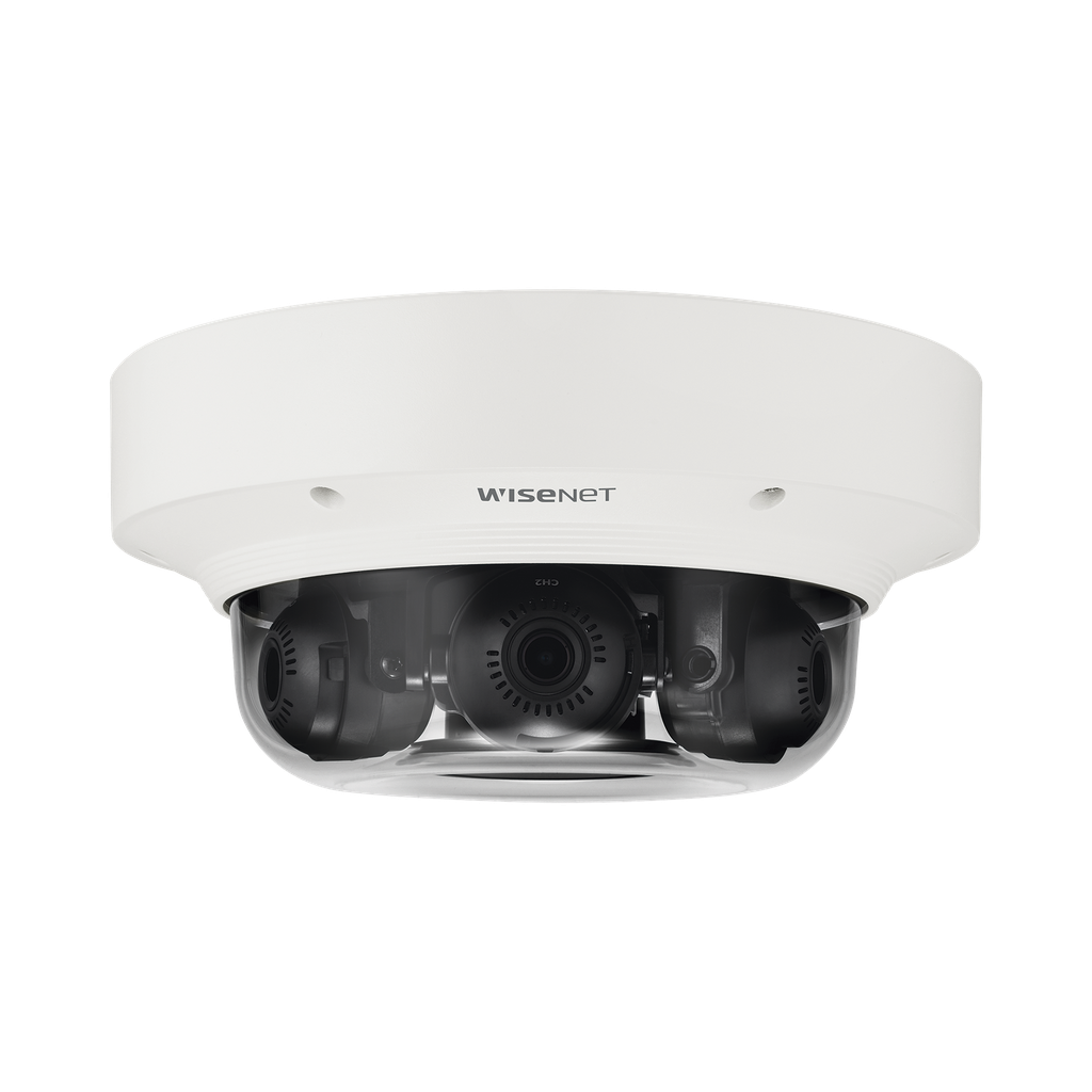 [PNM-8082VT] Cámara IP Multisensor 6MP ( 3 Sensores de 2MP) WDR 150 DB, Lente Motorizado 3 - 6 MM /  HPOE / IP66 / IK10 / NEMA 4X