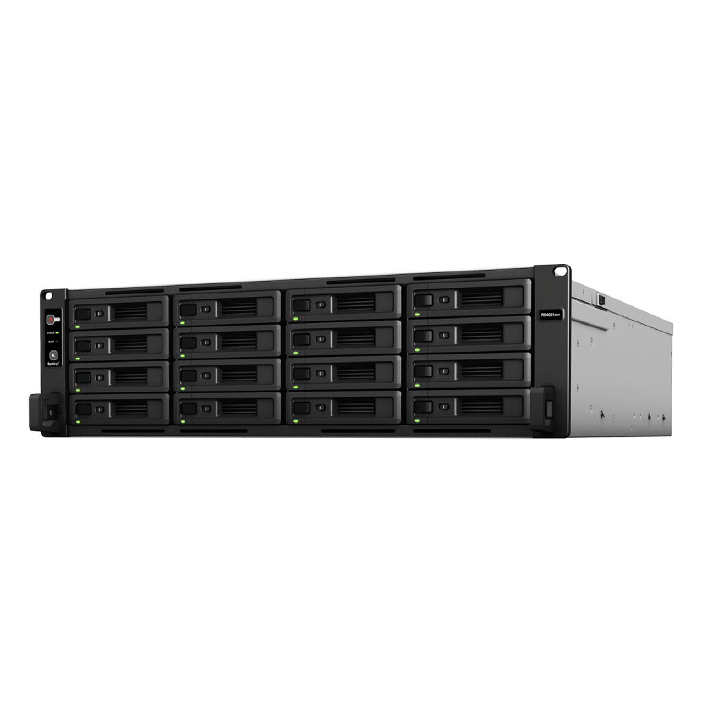 [RS4021XS+] Servidor de Almacenamiento Synology RackStation RS4021xs+ | 16 Bahías | Procesador Intel Xeon D-1541 de 8 Núcleos | Memoria 16 GB Ampliable a 64 GB | RAID F1, 0, 1, 5, 6, 10 | 403,000 IOPS | 6,200 MB/s Lectura Secuencial | Energía Red