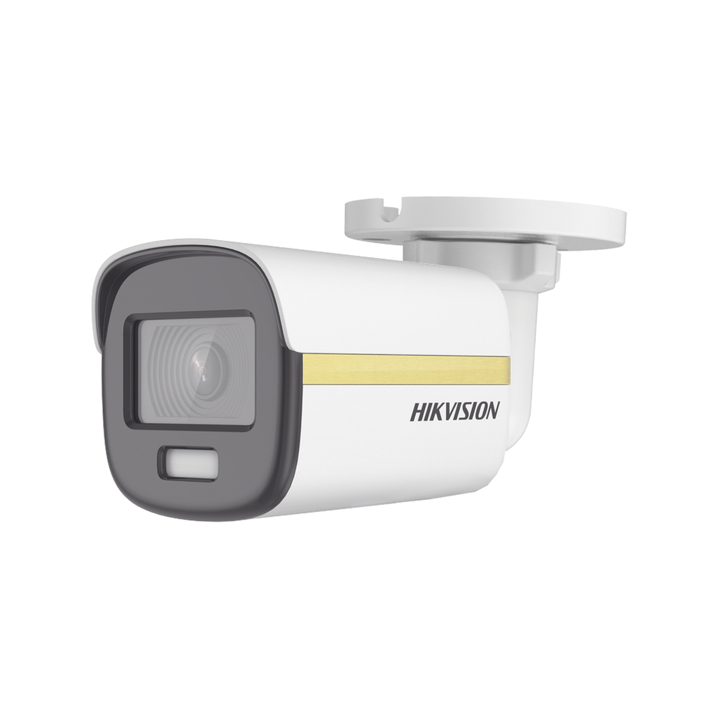DS-2CE10UF3T-E [ColorVu] Bala TURBOHD 4K (8 Megapixel) / Imagen a Color 24/7 / Lente 2.8 mm / METAL / Luz Blanca 20 mts / Exterior IP67 / WDR 130 dB
