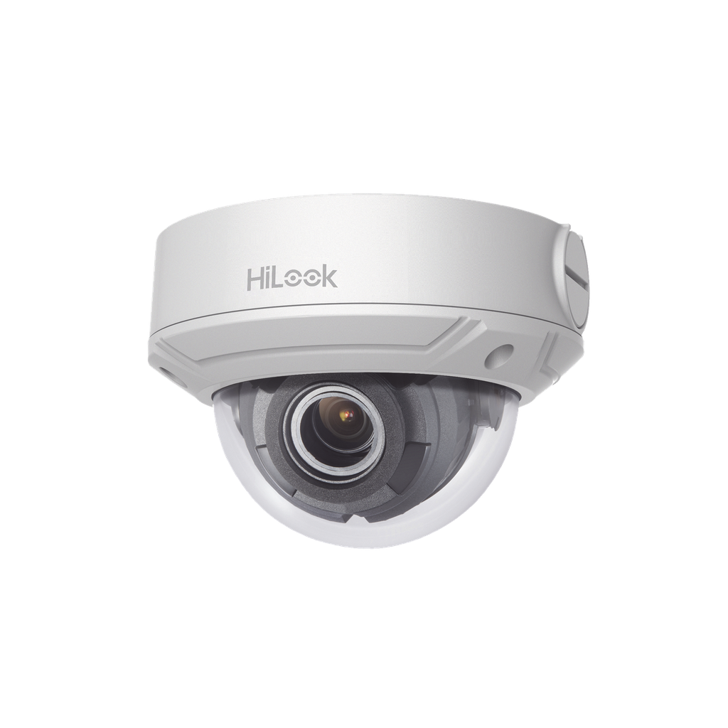 IPC-D640H-Z(C) HiLook Series / Domo IP 4 Megapixel / 30 mts IR / Exterior IP67 / PoE / WDR 120 dB / Lente Motorizado 2.8-12 mm / IK10 / MicroSD