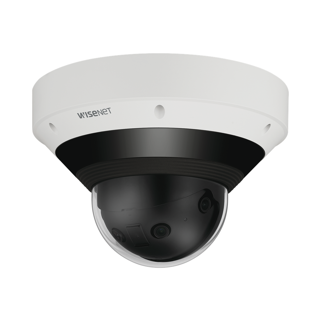 [PNM-9031RV] Cámara IP 15MP Antivandálica Panorámica 220° o 180° / H.265 & WiseStream II / IP66 / IK10 / PoE+ / IR 20m