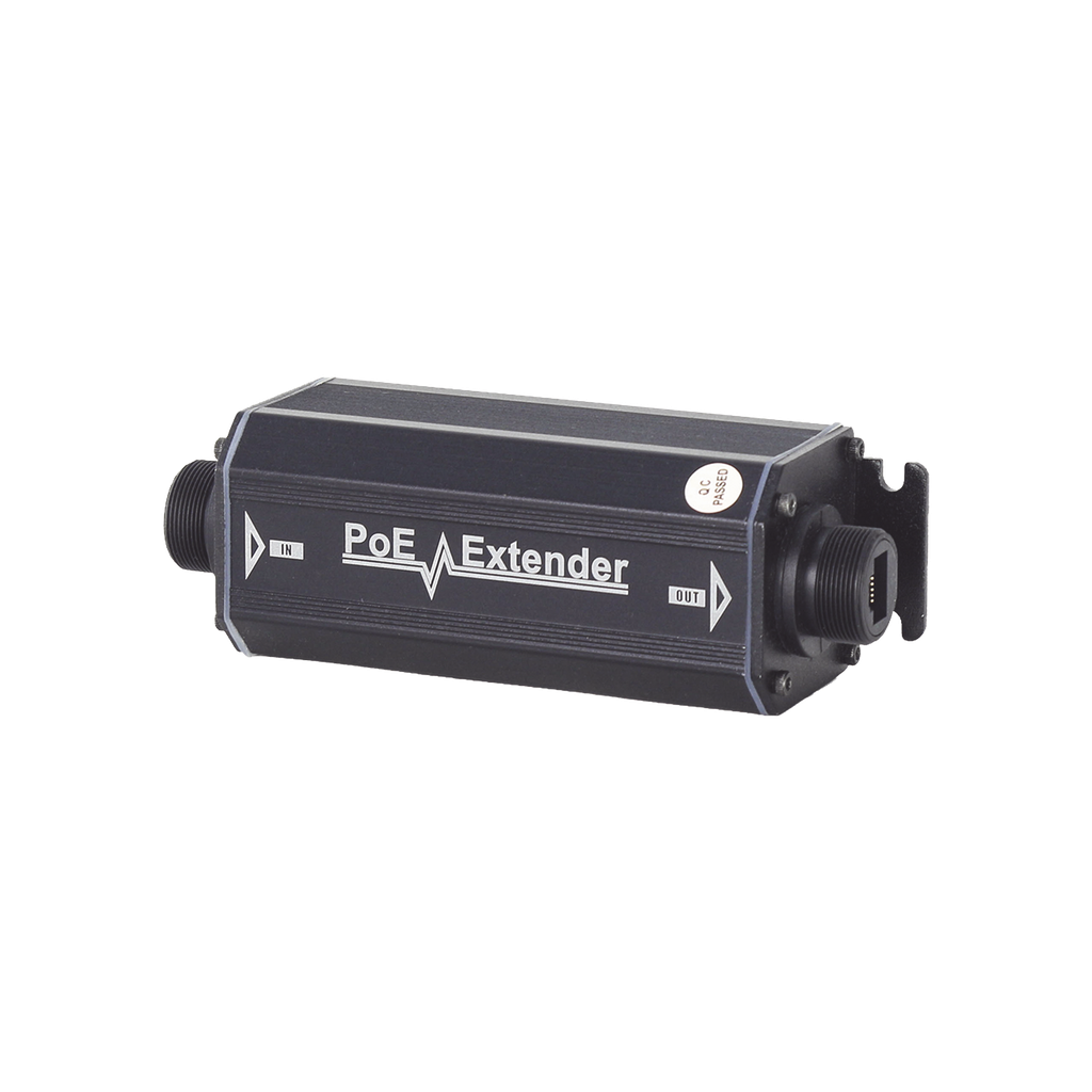 TT-2001EX-POE Extensor PoE / 100 Metros / Intemperie (IP66) /  60 Watts / 1 Puerto de Entrada  / 1 Puerto de Salida PoE / No requiere alimentación.