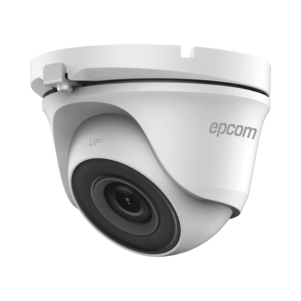 E50-TURBO-G3 Turret TURBOHD 5 Megapíxel / 85° de Visión / Lente 2.8 mm / Exterior IP66 / IR EXIR 20 mts / TVI-AHD-CVI-CVBS / Metal
