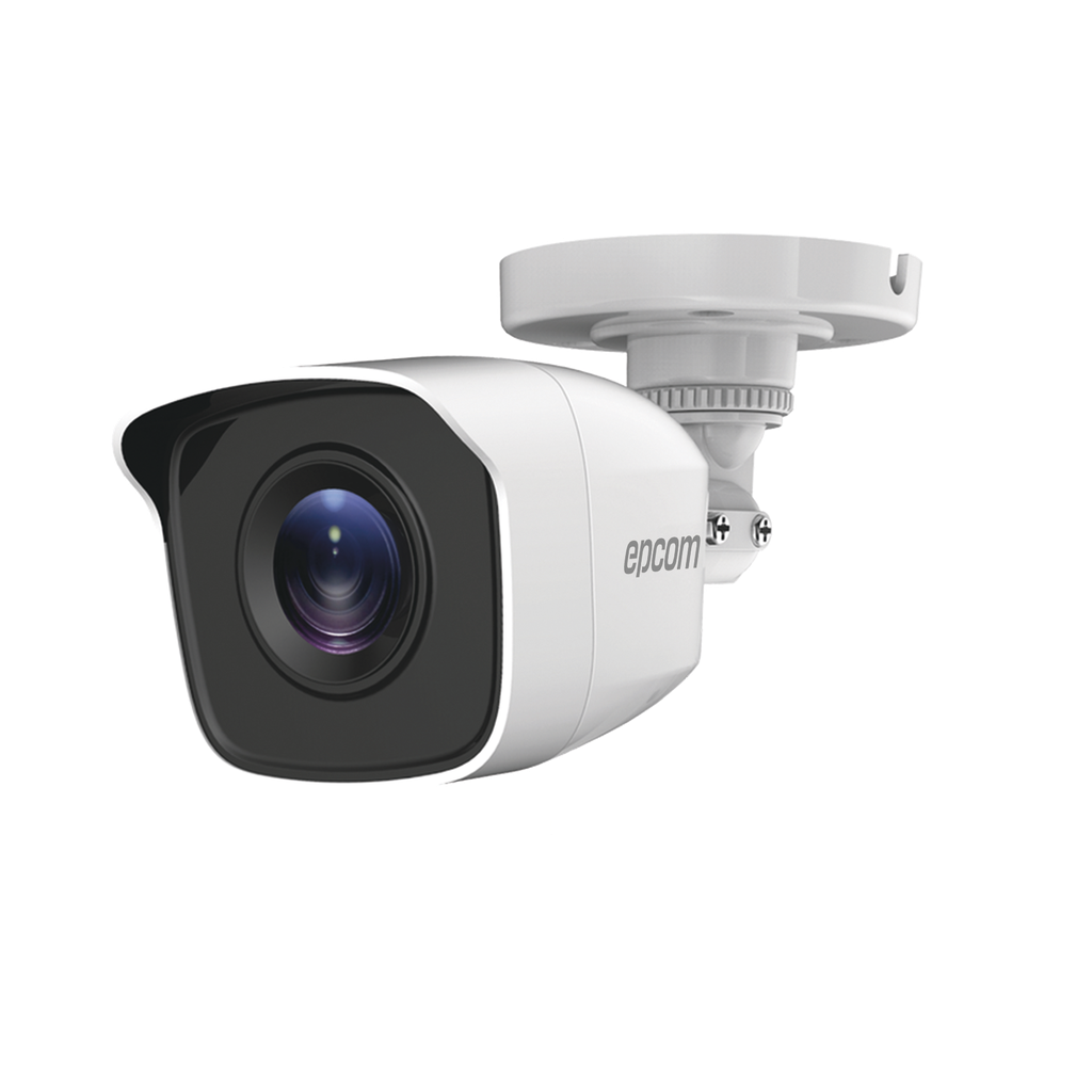Bala TURBOHD 5 Megapíxel / Lente 2.8mm (85° de Visión) / Exterior IP66 / IR EXIR 20 mts / TVI-AHD-CVI-CVBS / Policarbonato