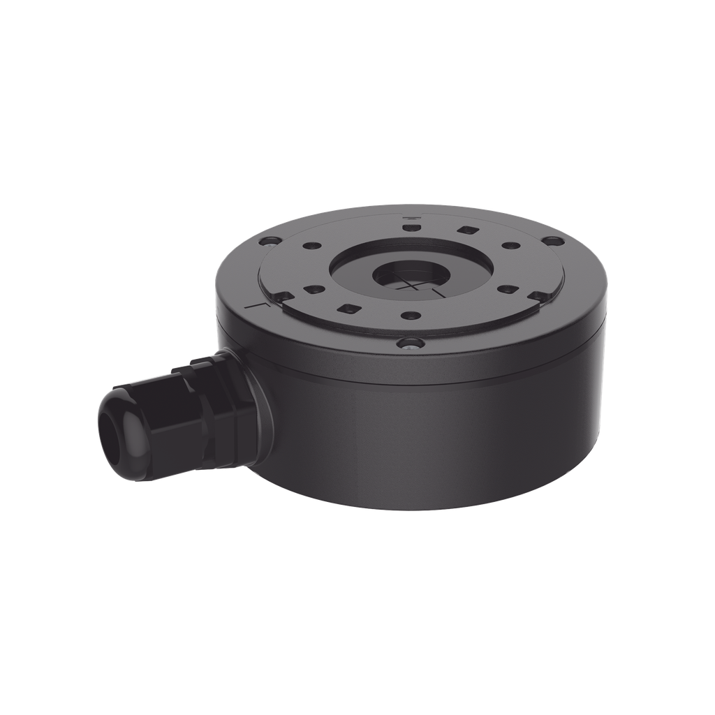 Caja de Conexión de Metal Color Negro / Exterior IP66 / Compatible con DS-2CD1043G2-LIUF/BLACK & DS-2CD2043G2-I(U)(BLACK)