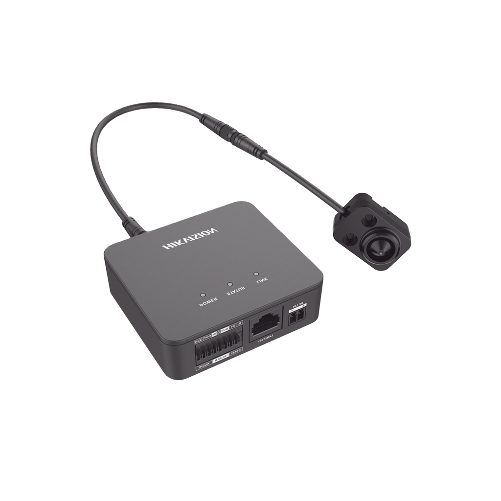 Pinhole IP 2 Megapixel / Lente 3.7 mm / 2 Mts Cable / PoE / Ideal para Cajeros Automáticos (ATM) / WDR / Micro SD / Cámara Tipo Block