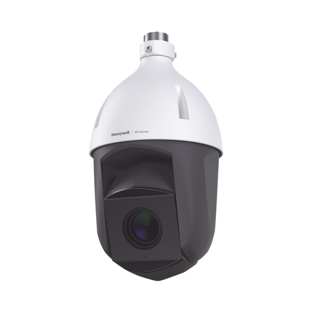 PTZ IP 5 MP / 30X Zoom / 150 m IR / H.265 / U-PoE / Soporta Autoseguimiento / IP66 / NEMA 4X / IK10 / Alarmas y Audio I/O / Detección Facial / Merodeo / Objeto Abandonado / Intrusión / ONVIF / NDAA / Serie 60 / Honeywell Security