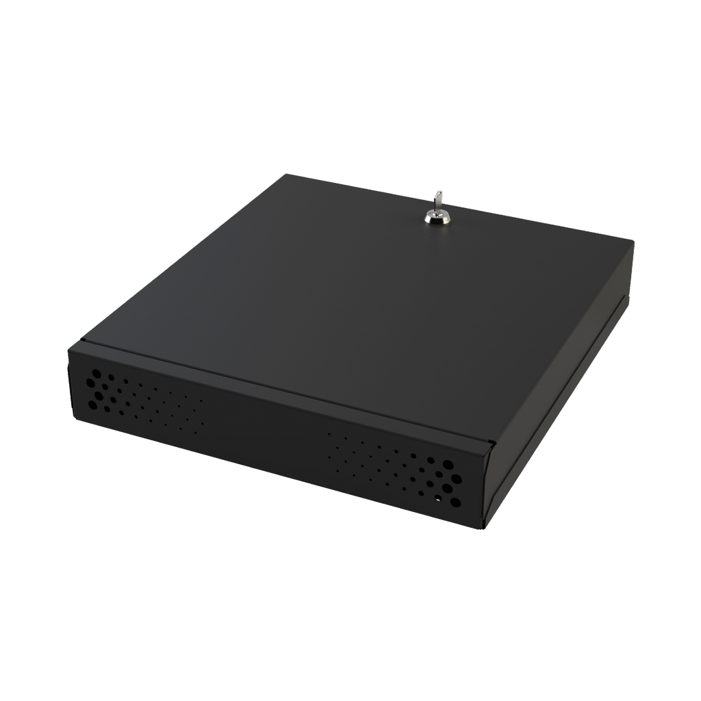 [GABVID1R3] Gabinete Metálico de Seguridad para DVR/NVR, Ancho 396 mm x 78 mm de Alto x