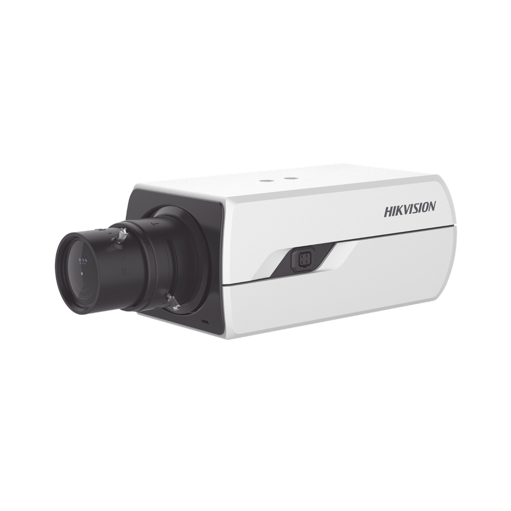 DS-2CD3843G0-AP Camara Box IP 4 Megapixel / Serie PRO / DARKFIGHTER / PoE / 12 Vcc o 24 VCA / WDR 120 dB / ONVIF / RS-485 / BLC /  Entrada y Salida de Audio y Alarmas (No Incluye Lente) / Micro SD