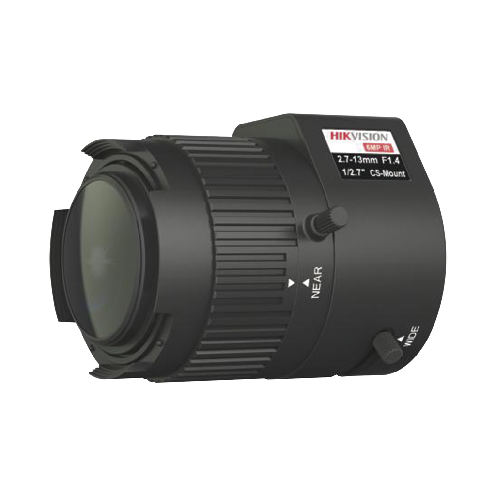 Lente Varifocal 2.7 A 13 mm / Resolución 6 Megapixel / Iris Automático / Formato 1/2.7 / Compatible con Cámaras HIKVISION