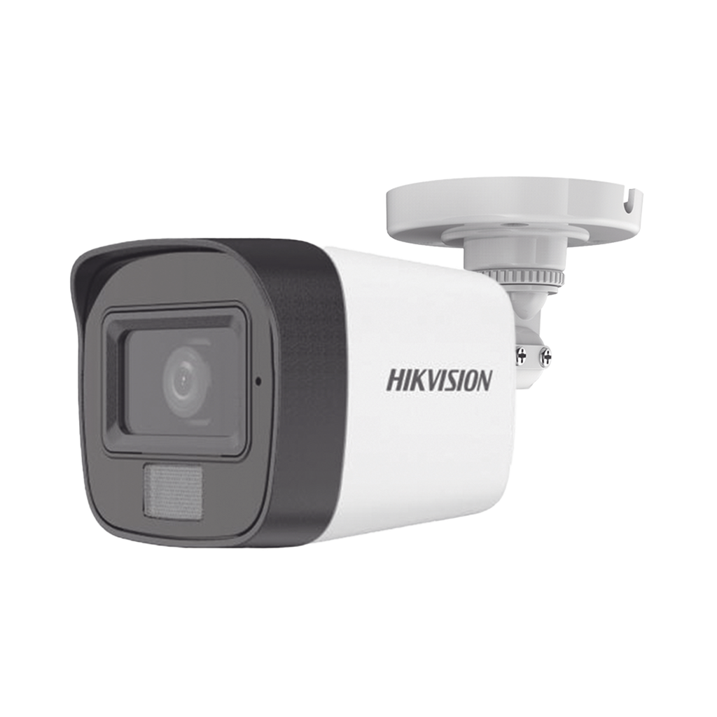 [Dual Light + ColorVu] Bala TURBOHD 2 Megapixel (1080p) / Lente 2.8 mm / 30 mts IR EXIR + 20 mts Luz Blanca / Micrófono Integrado / Gran Angular 101° / Exterior IP67 / 4 Tecnologías