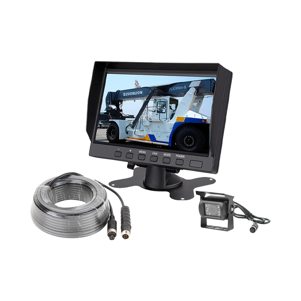 EP790J Sistema Profesional de Cámara de Reversa y Monitor Alámbrico para Vehículos de Trabajo y Montacargas