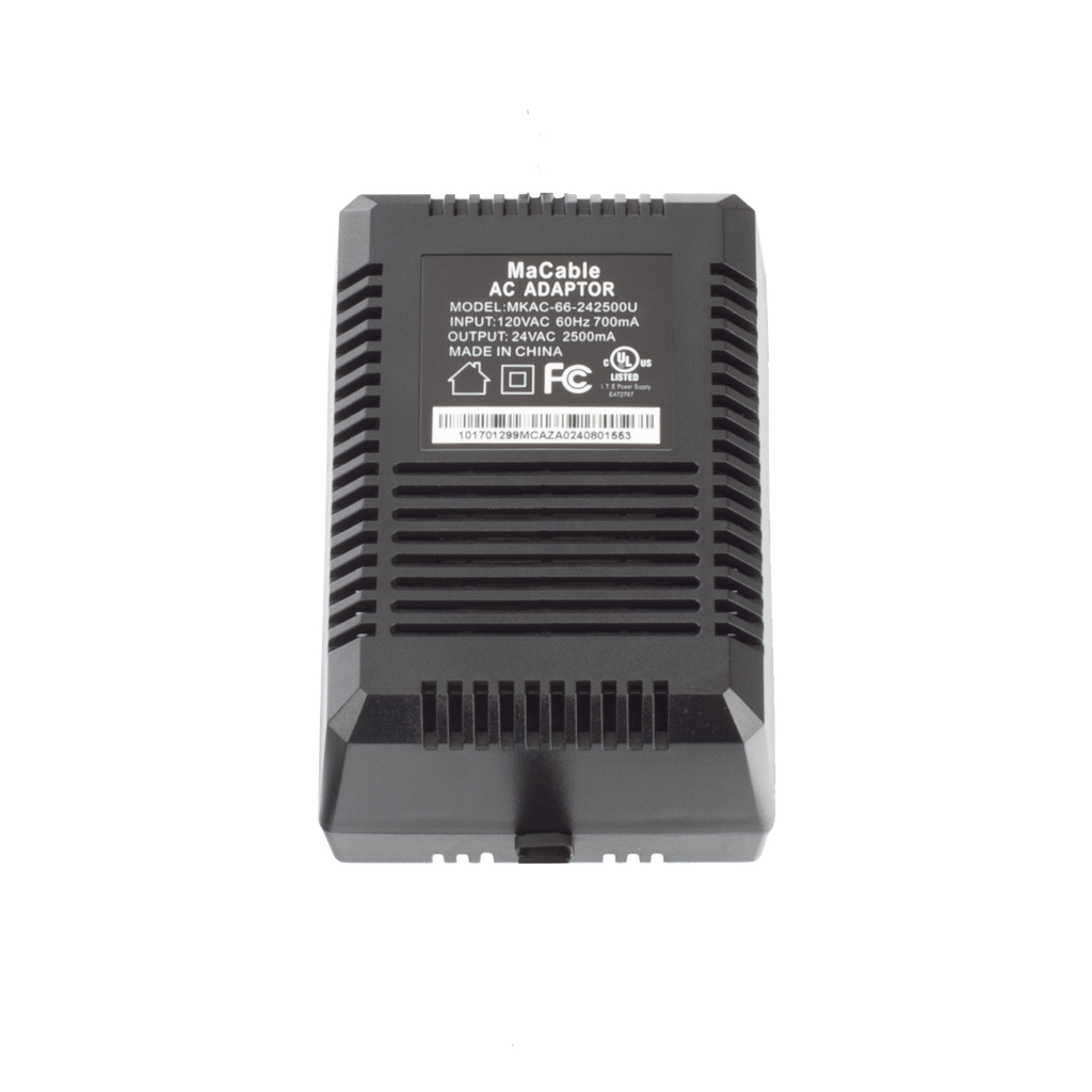 [MKAC-66-242500U] Transformador de 24 VCA / 2.5 Amp (60 VA) / Multiples Usos / Recomendado para PTZ TURBOHD e IP / Interior