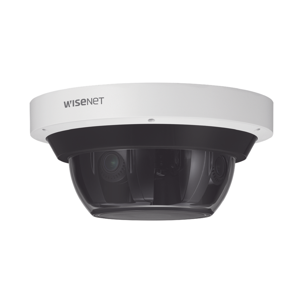 PNM-9084RQZ1 Cámara IP Multisensor 8MP ( 4 Sensores de 2MP) WDR 120 DB, Lente Motorizado 2.8 - 12 MM, 12Vcc/ POE+ /IP66 /IK10
