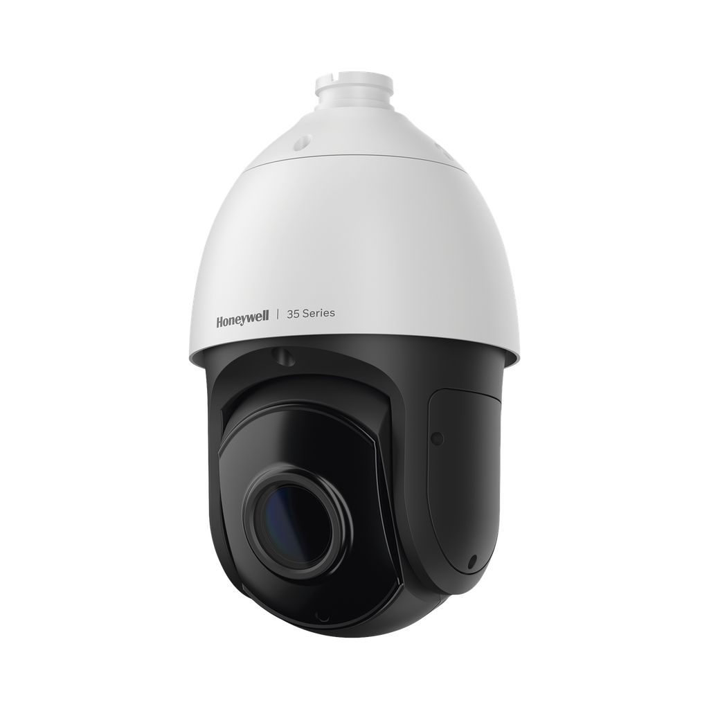 HC35WZ5R30 PTZ IP 5 Megapixel / 30X Zoom / 150 mts IR /  Ultra Baja Iluminación /  H.265 / IA (Filtro de Humanos y Vehiculos) / Merodeo / PoE+ / Exterior IP67 / IK10 / ONVIF / NDAA / Serie 35 / 256 GB microSD / Audio I/O / Alarma I/O / Honeywell Security