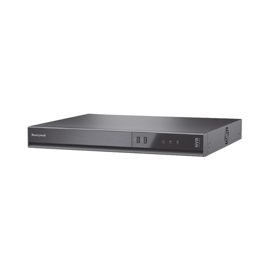 NVR 8 MP 4K / 8 Canales IP / 8 Puertos PoE+ / H.265 / 8 TB (Incluidos) / NDAA / ONVIF / Audio y Alarmas I/O / Soporta IA / Serie 35 / Honeywell Security