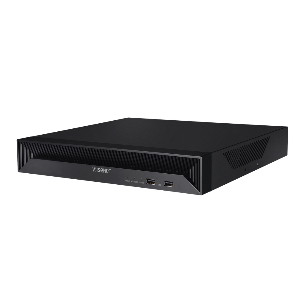 [QRN-830S] NVR 8 Megapíxel / 8 canales / H.265 / P2P Wisenet / 8 puertos PoE