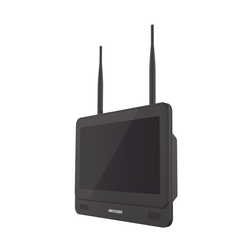 [DS-7604NI-L1/W] NVR 4 Megapixel / Pantalla LCD 11.6 / 4 canales IP / 1 Bahía de Disco Duro / 2 Antenas Wi-Fi / Salida de Vídeo Full HD