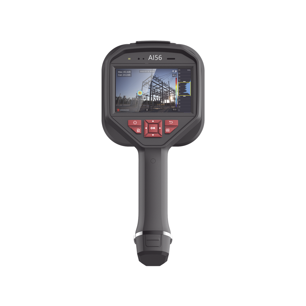 [HM-AP56-W/W-AI56] AI56 - Cámara de Imagen Acústica Portátil / 64 Micrófonos / DETECTAR FUGA DE GASES / Pantalla táctil de 4.3 / IP40