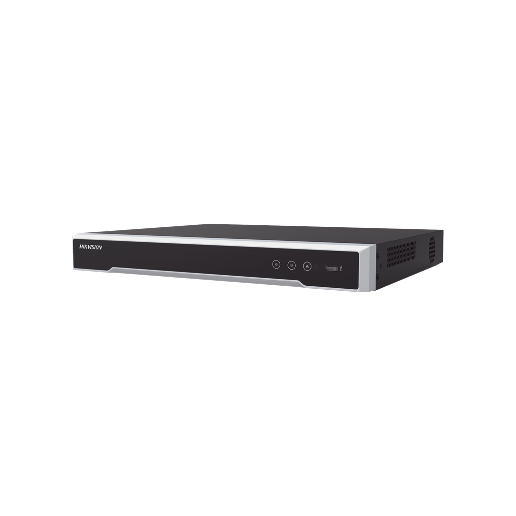[DS-7616NI-Q2/16P(D)] NVR 8 Megapixel (4K) (Compatible con Cámaras ACUSENSE) / 16 canales IP / 16 Puertos PoE+ / 2 Bahías de Disco Duro / Salida de Vídeo en 4K / 300 Metros PoE Modo Extendido